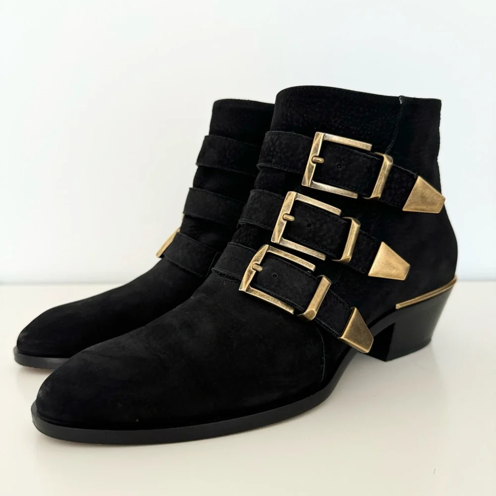 Chloe Susanna Nubuck Ankle Boots 36 - Picture 3 of 10